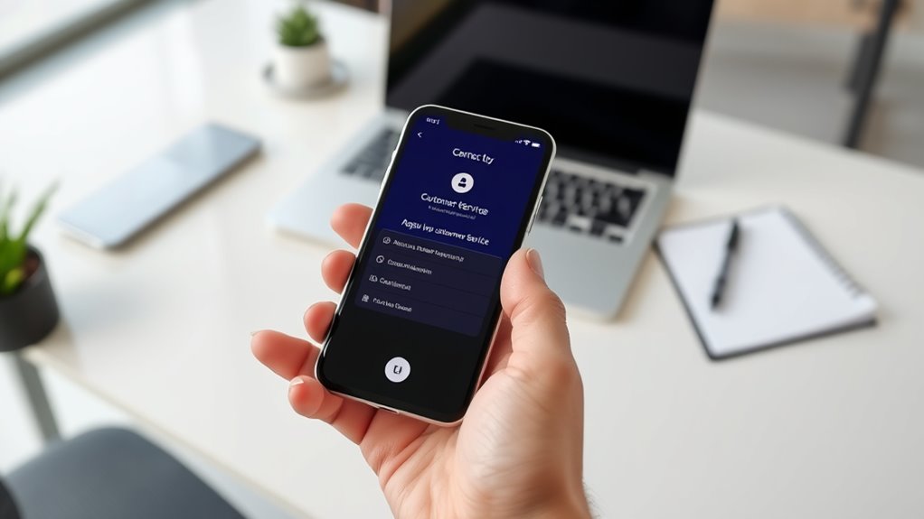contact carrier immediately