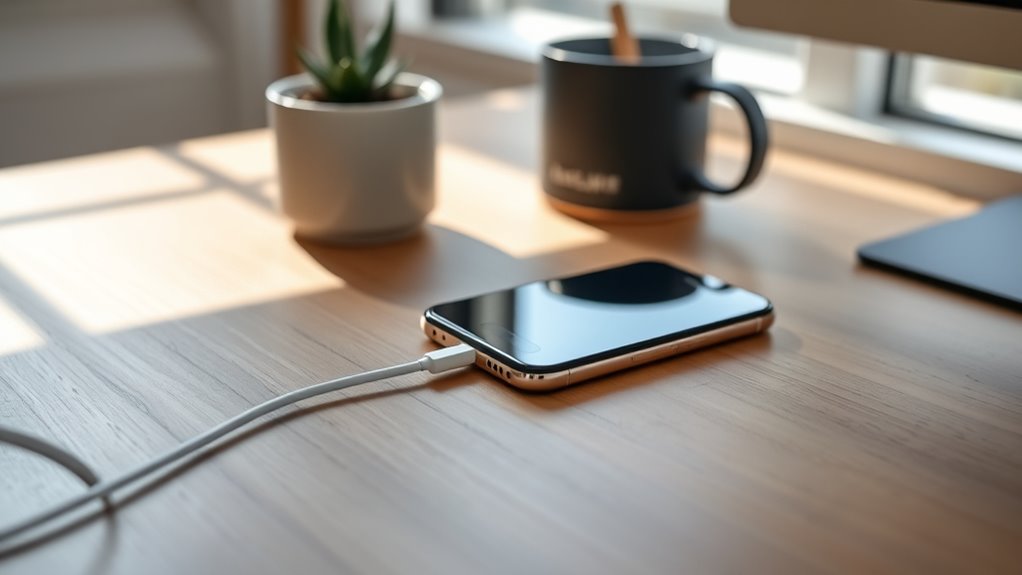 keep device cool during charging