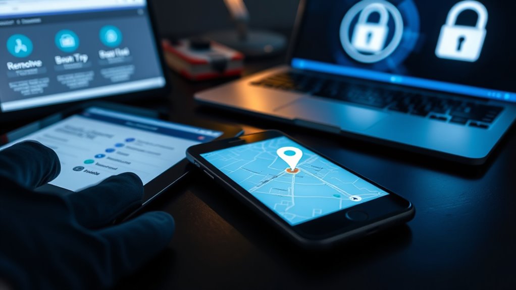 lock wipe notify change