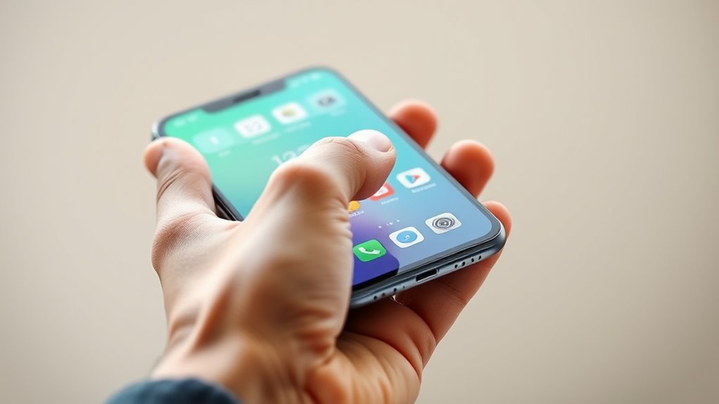 one handed phone operation techniques