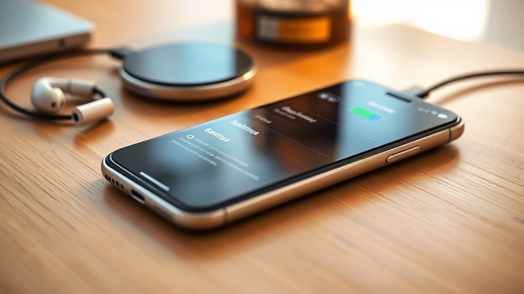 optimize charging and settings