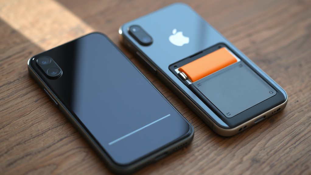 removable batteries for repairs