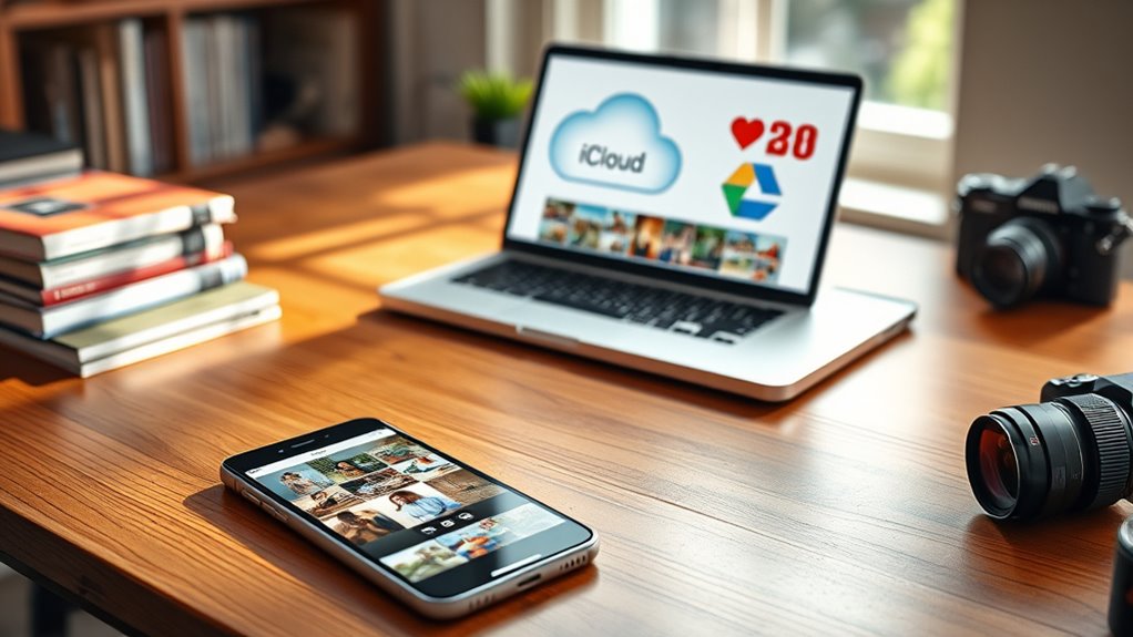 secure photos with cloud backups