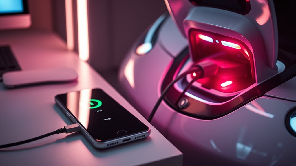 smartphone and ev charging