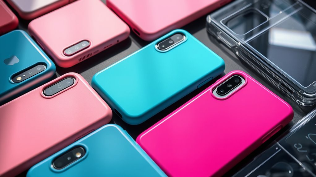 stylish material varied phone cases