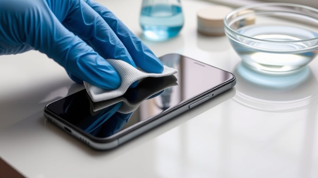 use gentle approved cleaning