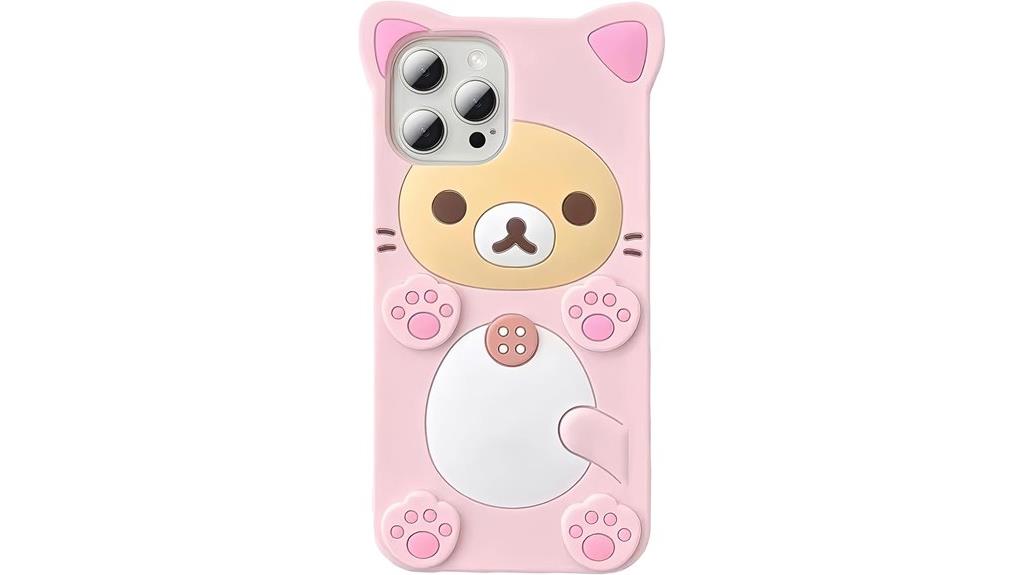 3d bear phone case
