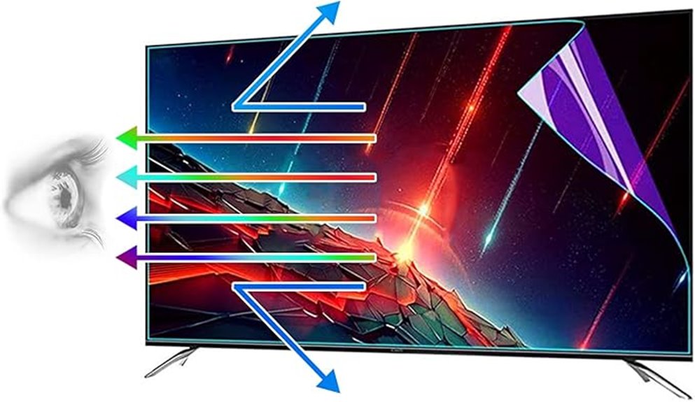 55 inch anti glare screen