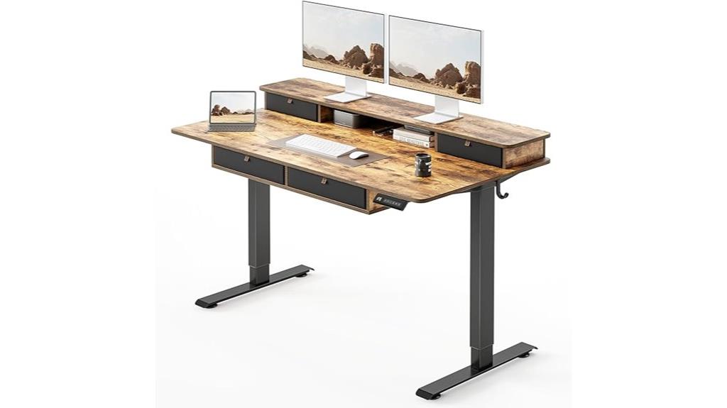 adjustable 55x30 electric desk