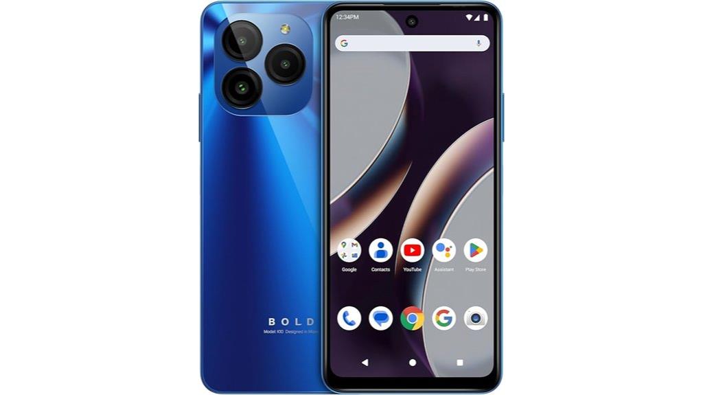 blue bold k10 smartphone