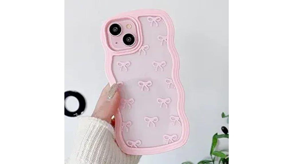 clear iphone 15 bow case