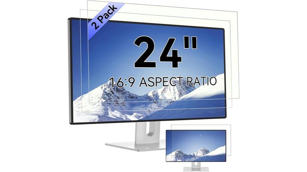 dual 24 inch blue light protectors