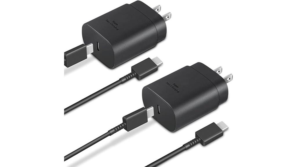 dual 25w usb c chargers