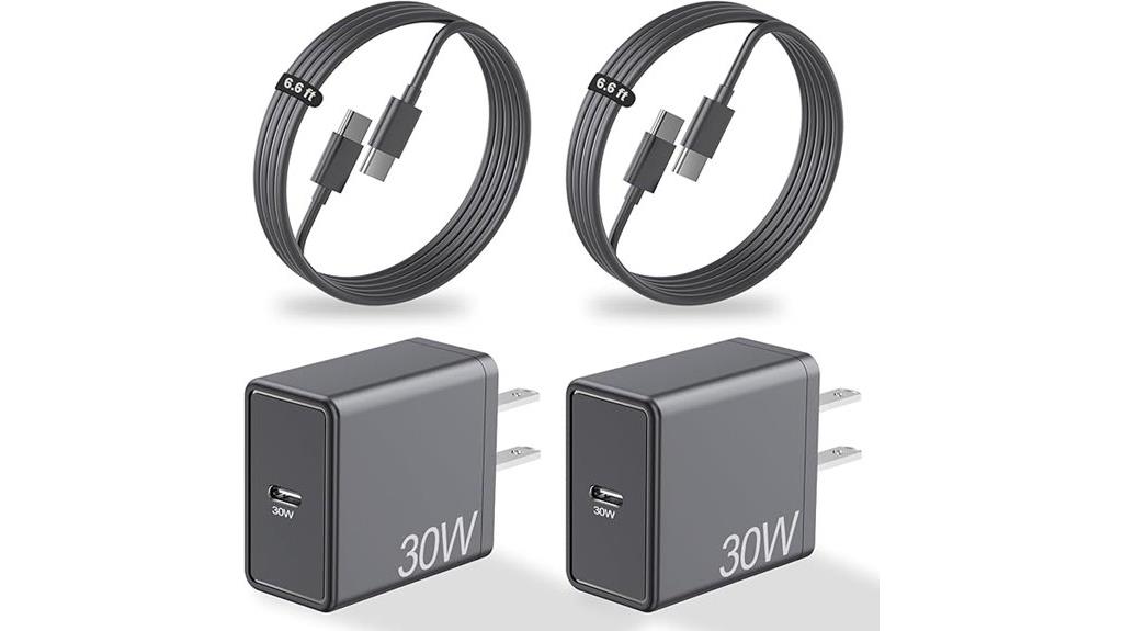 dual 30w usb c chargers