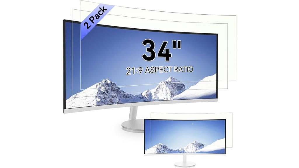 dual 34 inch curved screens