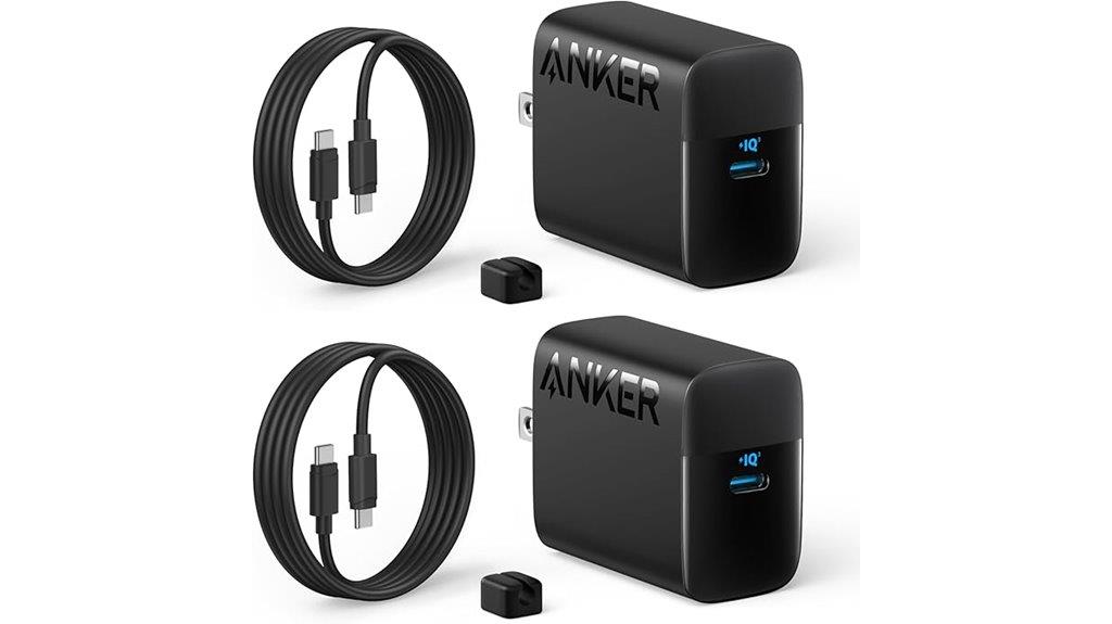 dual 45w usb c chargers