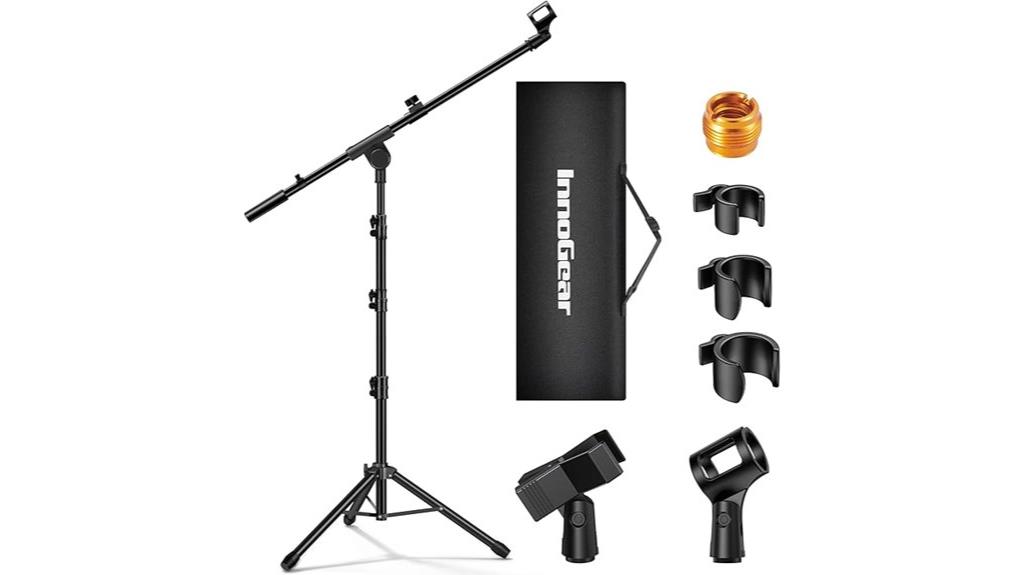 dual microphone stand set