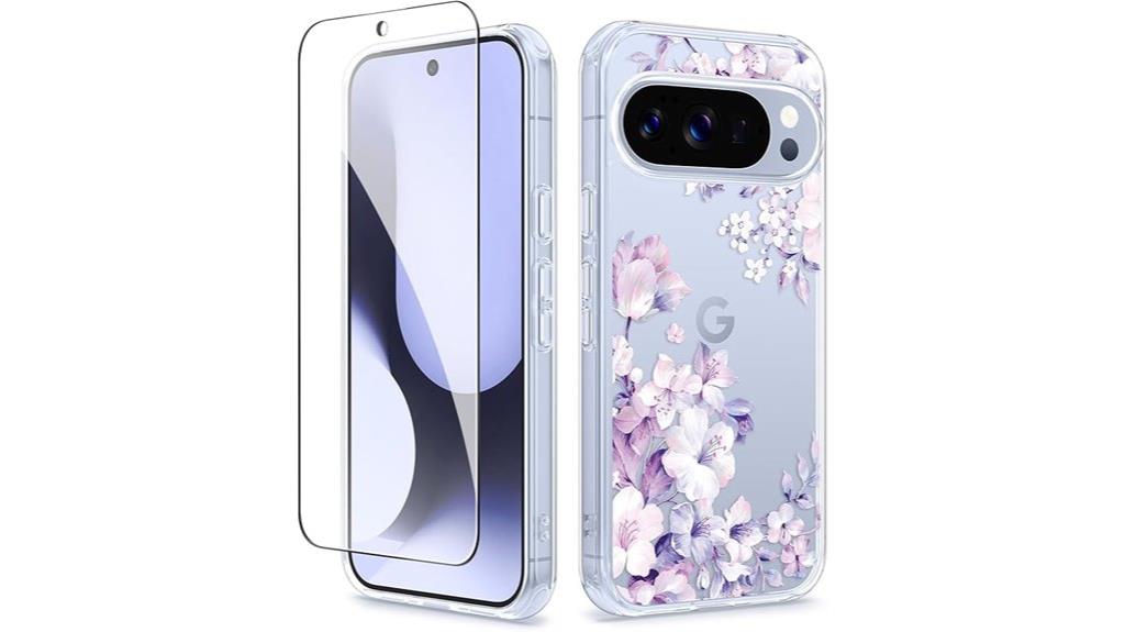 floral purple google pixel