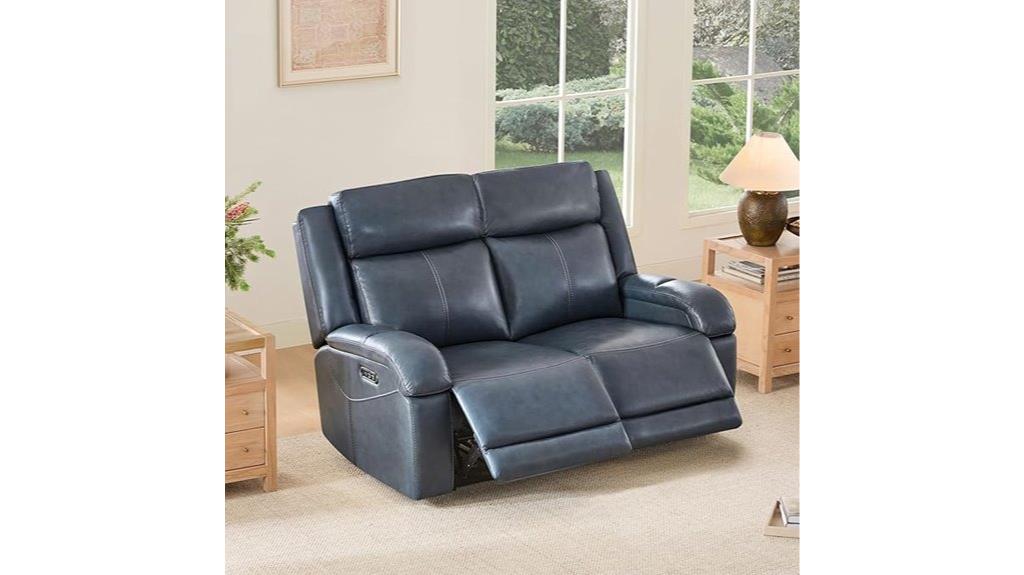 genuine leather power recliner