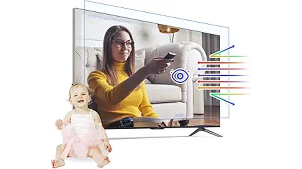 glare reducing 43 inch screen