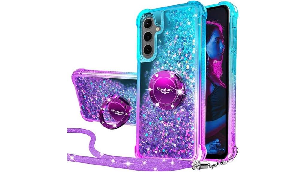 holographic glitter ring stand