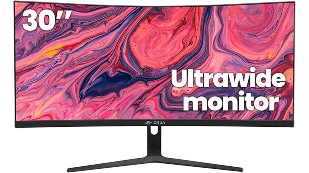 large 30 inch curved monitor