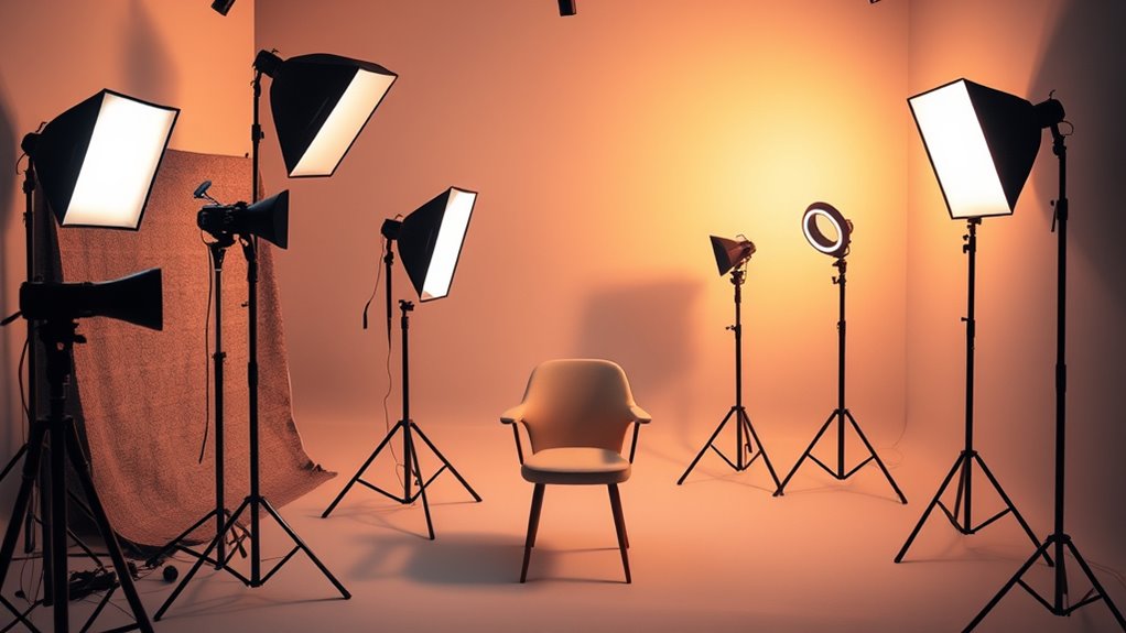 lighting adjustability portability stability