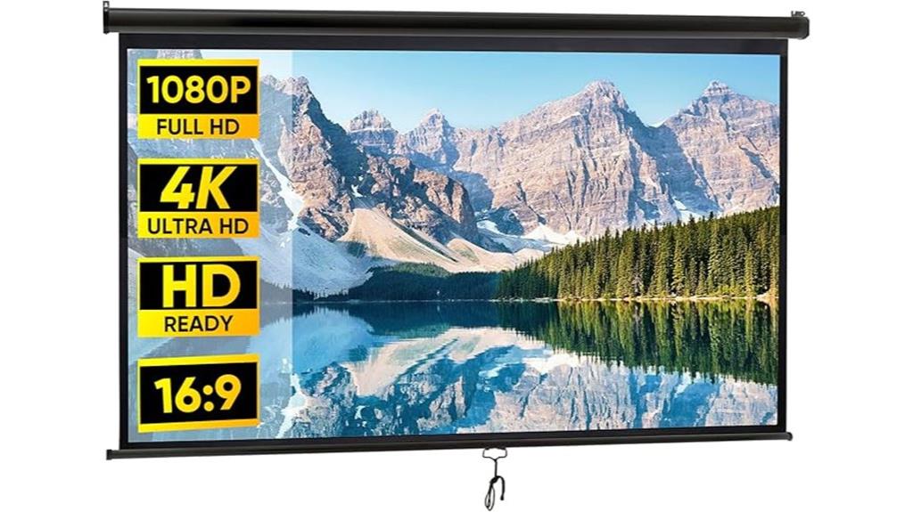 portable 100 inch hd screen