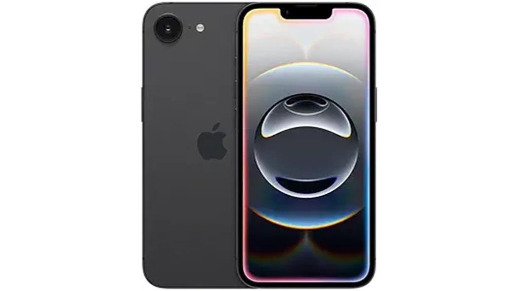 renewed black iphone 16e