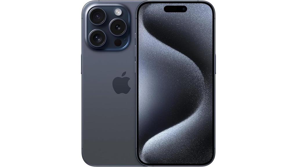 renewed blue titanium iphone