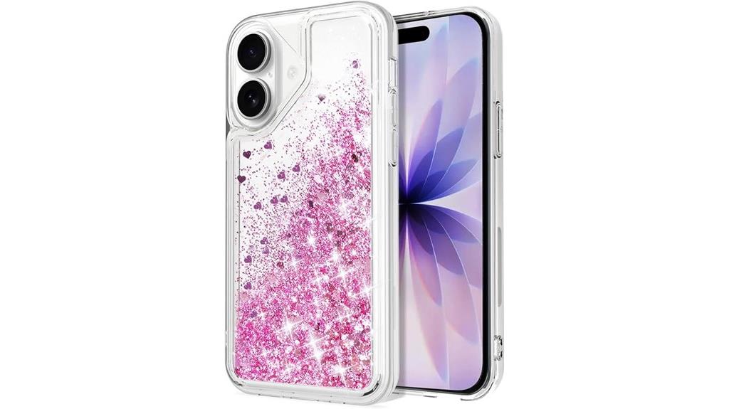 rose gold glitter case