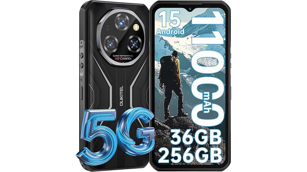 rugged 5g smartphone 256gb