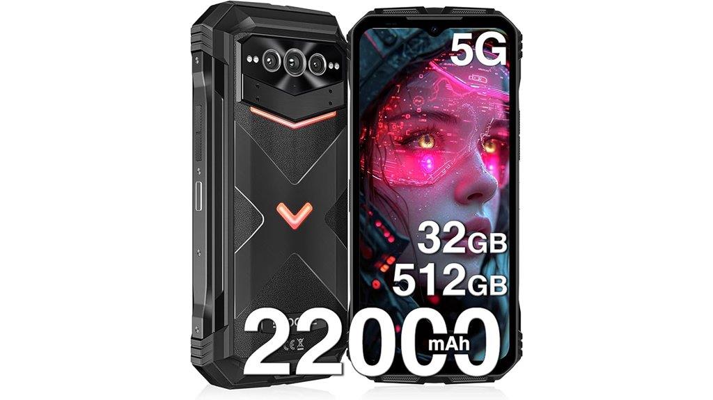 rugged 5g smartphone battery