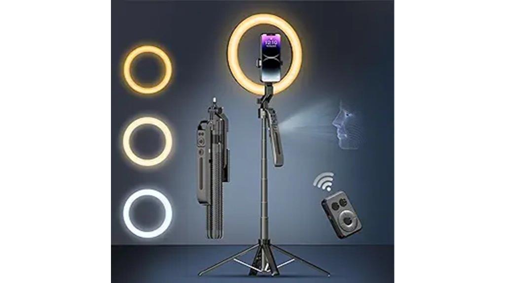 selfie stick with ring