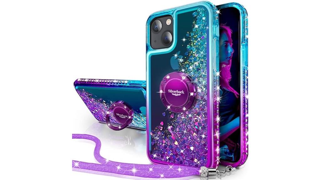 silverback glitter kickstand case