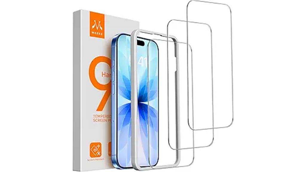three pack iphone 17 protectors