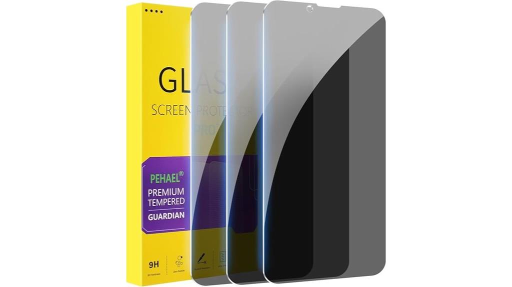 three pack privacy screen protectors