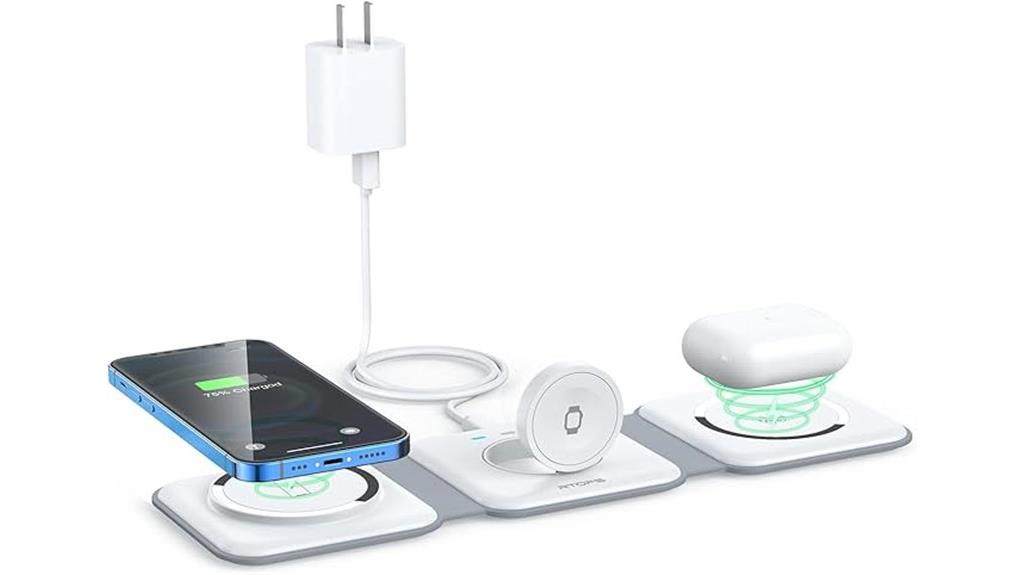 triple device magnetic charger