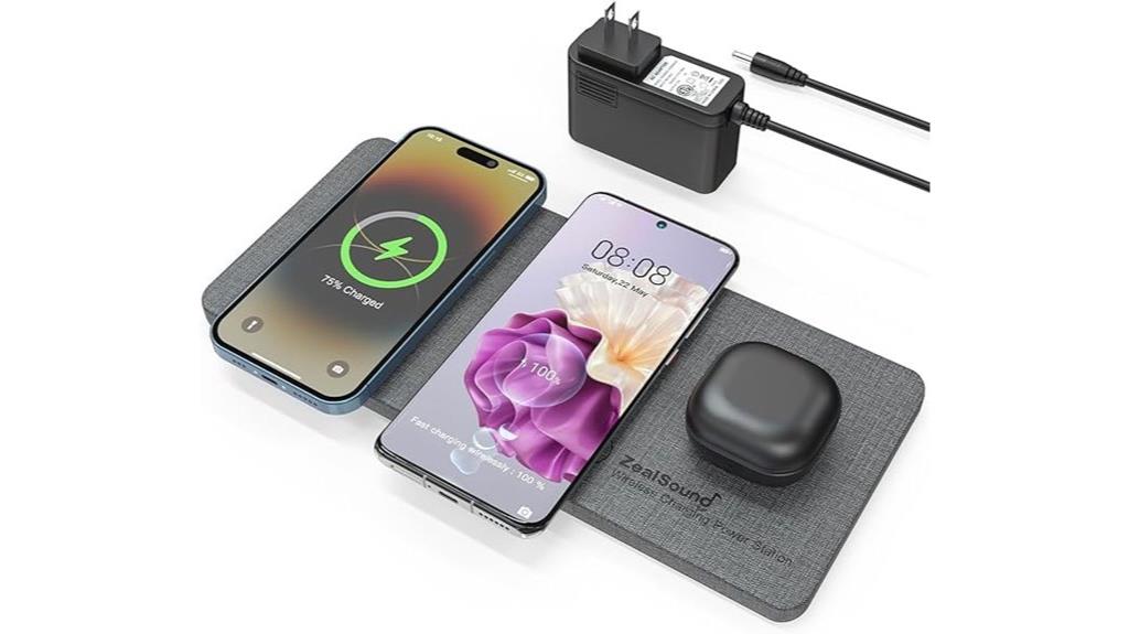 triple device wireless charger