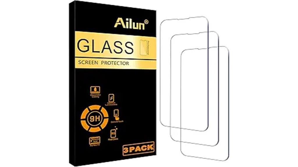 triple pack iphone 14 screen protectors