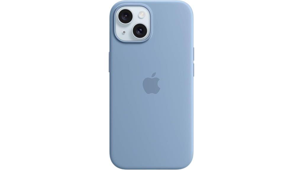 winter blue silicone case