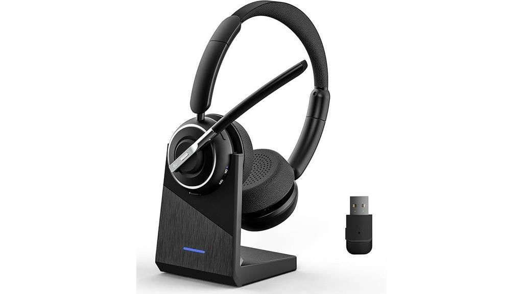 wireless headset with ai noise cancellation