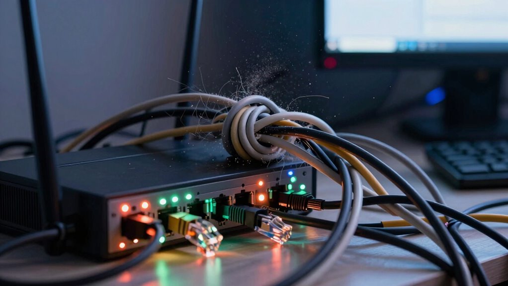 clustered network interference issues