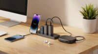 efficient desk charging setup